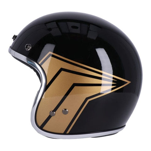 13 1/2 Skull bucket helmet gloss black 13 AND A HALF COMPANY MOTOVEIKALS 21