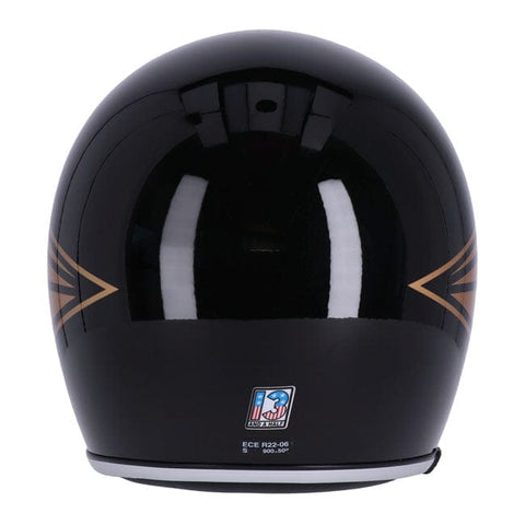 13 1/2 Skull bucket helmet gloss black 13 AND A HALF COMPANY MOTOVEIKALS 21