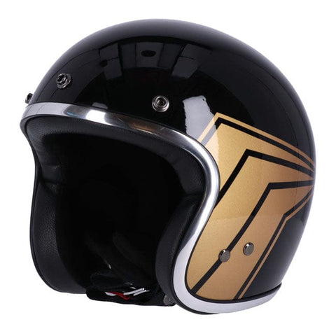 13 1/2 Skull bucket helmet gloss black 13 AND A HALF COMPANY MOTOVEIKALS 21