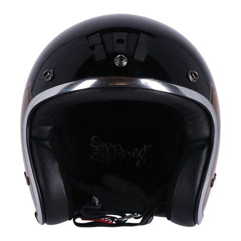 13 1/2 Skull bucket helmet gloss black 13 AND A HALF COMPANY MOTOVEIKALS 21