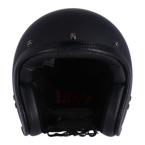 13 1/2 Skull bucket helmet matt black 13 AND A HALF COMPANY MOTOVEIKALS 21