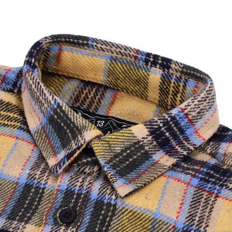 13 1/2 Steel flannel yellow 13 AND A HALF COMPANY MOTOVEIKALS 21