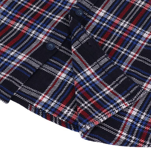 13 1/2 Woodland check shirt navy/red 13 AND A HALF COMPANY MOTOVEIKALS 21