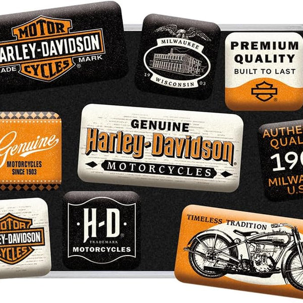 Magnētu komplekts HARLEY DAVIDSON 9 gab.