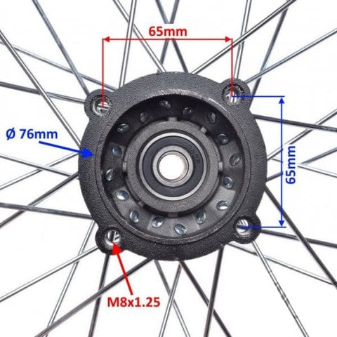 Aizmugurējā riteņa disks 1.85-12 HONDA CRF50 15mm REPLICA MOTOVEIKALS 21