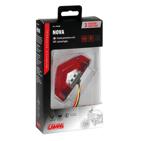 Aizmugures lukturis LAMPA NOVA 9 LED 12V LAMPA MOTOVEIKALS 21