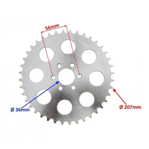 Aizmugures zobrats 525 40Z REPLICA MOTOVEIKALS 21