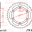 Aizmugures zobrats JT / 520 / 44z / JTR897.44 JT SPROCKETS MOTOVEIKALS 21