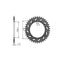 Aizmugures zobrats SUNSTAR / 525 / 47z / APRILIA ETV SUNSTAR MOTOVEIKALS 21