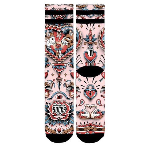 American Socks Feline Hearts Signature socks AMERICAN SOCKS MOTOVEIKALS 21