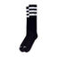 American Socks Knee high black triple white striped AMERICAN SOCKS MOTOVEIKALS 21