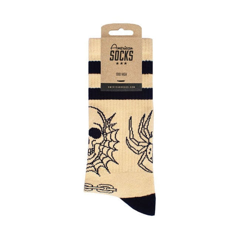 American Socks Mid high Spider''s Lair socks AMERICAN SOCKS MOTOVEIKALS 21