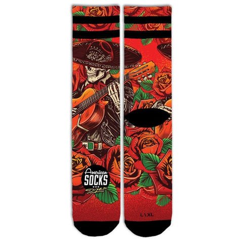 American socks Signature El Mariachi socks red AMERICAN SOCKS MOTOVEIKALS 21