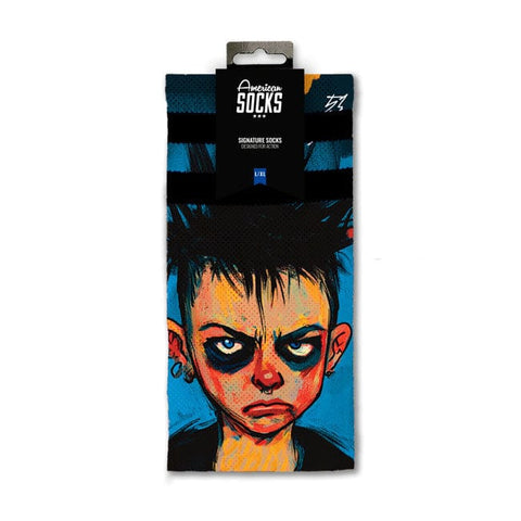 American socks Signature Youth Regegade socks blue AMERICAN SOCKS MOTOVEIKALS 21