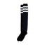 American Socks Ultra high Back in black triple white striped AMERICAN SOCKS MOTOVEIKALS 21