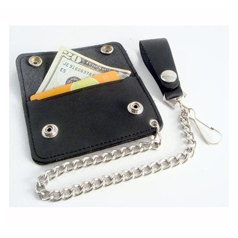 Amigaz Black Leather Biker Chain Wallet Jr. AMIGAZ MOTOVEIKALS 21