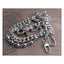Amigaz Pewter Skull & Cut Leash Double Wallet Chain AMIGAZ MOTOVEIKALS 21