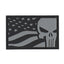 Army Surplus Punisher USA flag patch grey ARMY SURPLUS MOTOVEIKALS 21