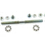 Axle complete 11x180mm for Piaggio Vespa Ciao Bravo SI moped moped DIVERSE / IMPORT MOTOVEIKALS 21
