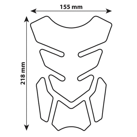 Bākas uzlīme LAMPA Pro-Tank X2 black LAMPA MOTOVEIKALS 21