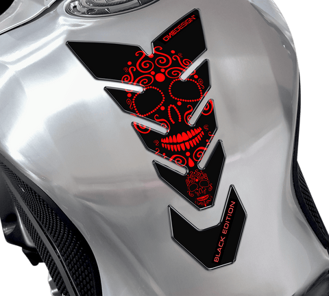 Bākas uzlīme ONEDESIGN black / red skull ONEDESIGN MOTOVEIKALS 21