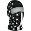 Balaclava ZAN HEADGER Flag black / white/ stars ZAN HEADGEAR MOTOVEIKALS 21