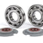 Bearing and oil seal set for crankshaft -BGM PRO FKM/Viton® (E10/etahnol resistant), FAG bearing- Vespa Wideframe VM, VN, VL, VB, GS150 / GS3 (VS1T - VS5T, VDTS), VD1, VD2, Largeframe VNA1, VNA2 (VNA2M, -091392), VBA (VBA1M, -313583) BGM PRO MOTOVEIKALS 21