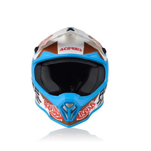 Bērnu ķivere ACERBIS KID STEEL WHITE/BLUE S/M ACERBIS MOTOVEIKALS 21