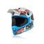 Bērnu ķivere ACERBIS KID STEEL WHITE/BLUE S/M ACERBIS MOTOVEIKALS 21