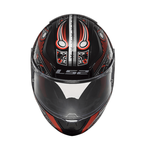 Bērnu ķivere LS2 RAPID mini VOODOO gloss black red M LS2 MOTOVEIKALS 21