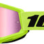 Bērnu motokrosa brilles 100% Strata 2 Junior Neon Yellow Mirror Pink Lens 100% MOTOVEIKALS 21