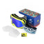 Bērnu MX brilles SWAPS fluo yellow – blue siksniņa – blue Iridium ekrāns SWAPS MOTOVEIKALS 21