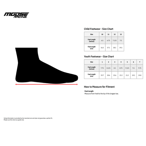 Bērnu MX zābaki MOOSE RACING M1.3™ black 10 MOOSE RACING MOTOVEIKALS 21