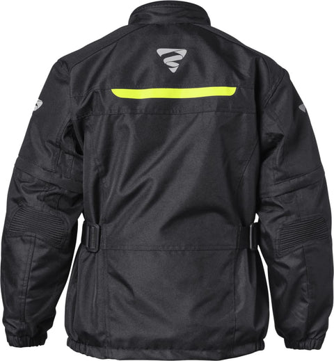 Bērnu un jauniešu moto jaka Gear WP Junior Black Fluo Yellow GMS MOTOVEIKALS 21