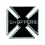 Biker pins Choppers maltese cross pin MCS MOTOVEIKALS 21