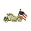 Biker pins Motorcycle USA flag pin MCS MOTOVEIKALS 21