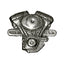 Biker pins V-Twin engine pin MCS MOTOVEIKALS 21