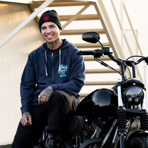 Biltwell Anvil beanie black/red BILTWELL MOTOVEIKALS 21