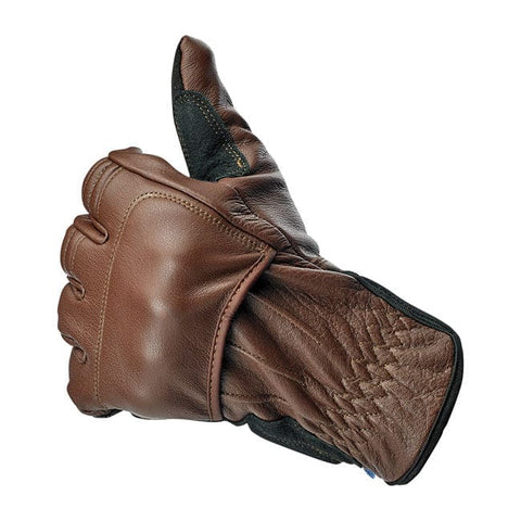 Biltwell Belden gloves chocolate/black CE appr. BILTWELL MOTOVEIKALS 21