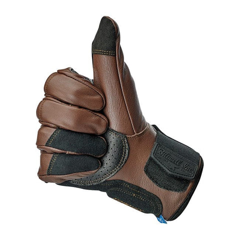 Biltwell Belden gloves chocolate/black CE appr. BILTWELL MOTOVEIKALS 21