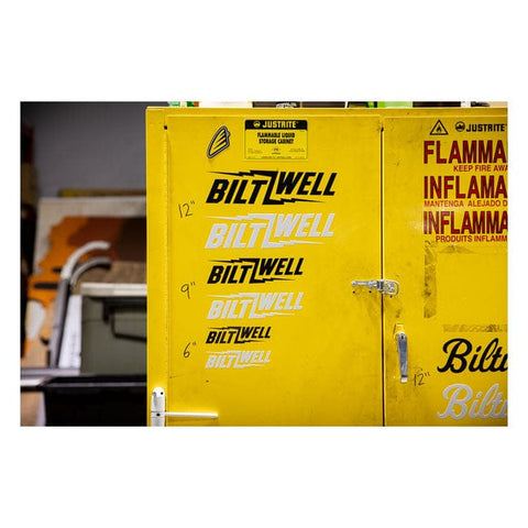 Biltwell Bolt sticker black 9" BILTWELL MOTOVEIKALS 21