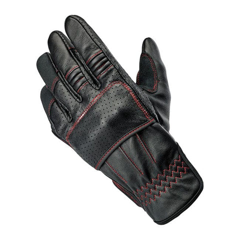 Biltwell Borrego gloves black/redline CE appr. BILTWELL MOTOVEIKALS 21
