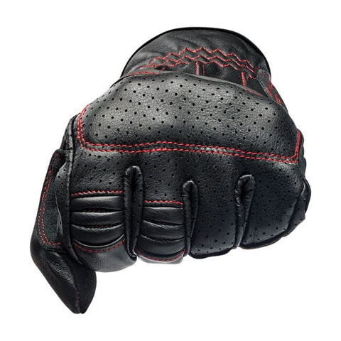 Biltwell Borrego gloves black/redline CE appr. BILTWELL MOTOVEIKALS 21