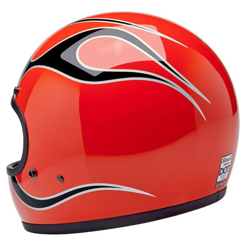 Biltwell Gringo helmet Comp Orange Flames BILTWELL MOTOVEIKALS 21