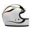 Biltwell Gringo helmet gloss white/black flames BILTWELL MOTOVEIKALS 21