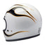 Biltwell Gringo helmet gloss white/black flames BILTWELL MOTOVEIKALS 21