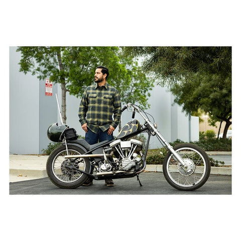 Biltwell Hi Test Flannel shirt moss BILTWELL MOTOVEIKALS 21