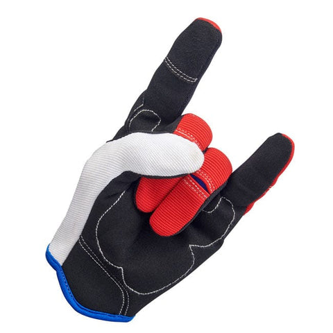 Biltwell Moto gloves red/white/blue BILTWELL MOTOVEIKALS 21