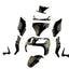 bodywork kit 11-piece black glossy for Yamaha X-Max 125-250cc, MBK Skycruiser 125-250cc -2009 TUNR MOTOVEIKALS 21