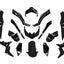 bodywork kit 15-piece black glossy for Yamaha X-Max 125, 300 2018- TUNR MOTOVEIKALS 21